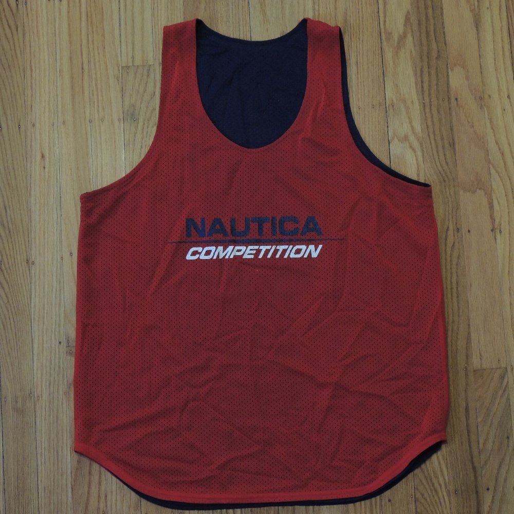 Nautica Competition Vintage 90s Jersey Reversible